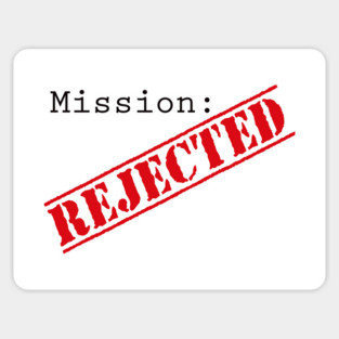 Mission: Rejected Title Splash (Red) Magnet