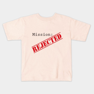 Mission: Rejected Title Splash (Red) Kids T-Shirt