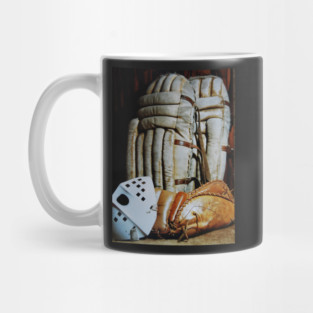 Vintage Hockey Goalie Equipment Mug