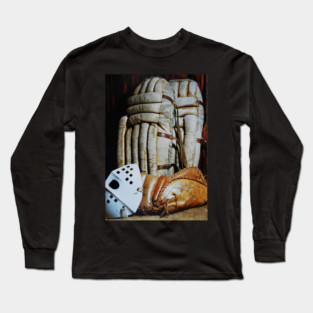Vintage Hockey Goalie Equipment Long Sleeve T-Shirt