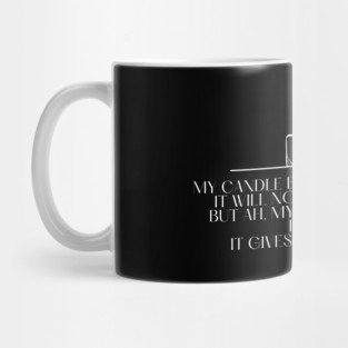My Candle Burns At Both Ends - Poetry Quote Mug