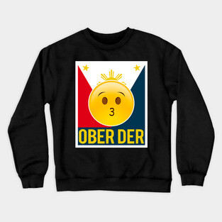 Filipino Emoji Ober Der Crewneck Sweatshirt