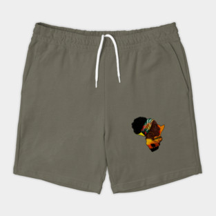 Africa Map, African Woman, Safari Love Africa Shorts