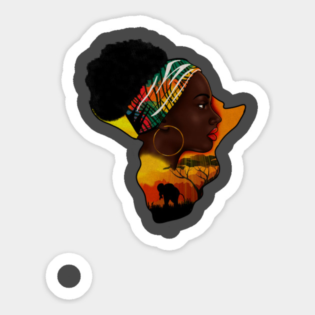 Africa Map, African Woman, Safari Love Africa Magnet by logiamerch