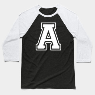 Letter A Baseball T-Shirt