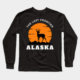 Alaska The Last Frontier Alaska Home State Long Sleeve T-Shirt