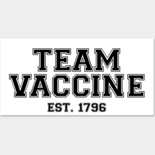 Team Vaccine Black Posters and Art