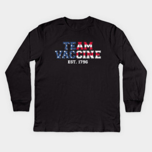 Team Vaccine America Kids Long Sleeve T-Shirt