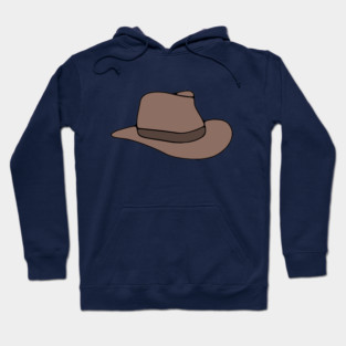 Brown Fedora Hat Hoodie