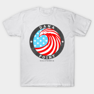 Dana Point, CA Summertime Patriotic 4th Pride Surfing T-Shirt