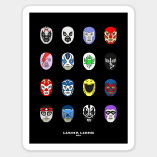 Luchadores Poster Sticker