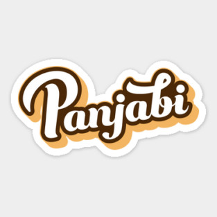 Panjabi Vintage style Design Sticker