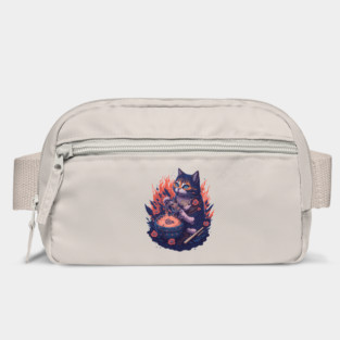 Fantasy cat eating ramen illustration Bag