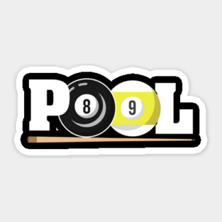 Pool Billiards 8 Ball 9 Ball Sticker