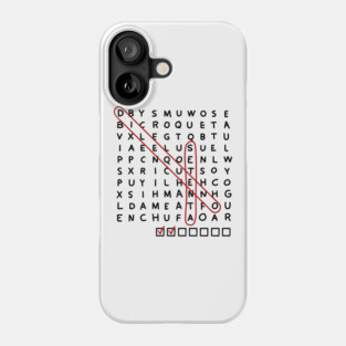 Word search game cuban salsa Phone Case