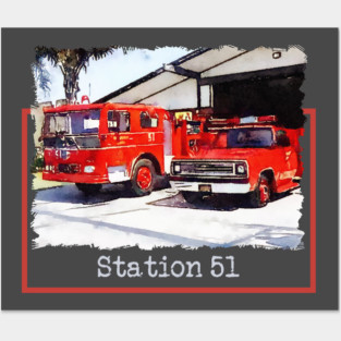 Station 51 Fire Department Posters and Art