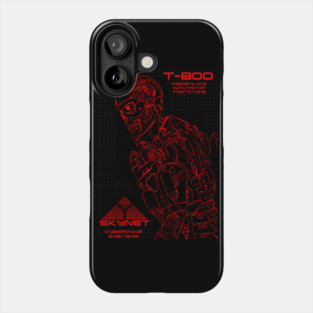 Terminator T-800 skynet Phone Case