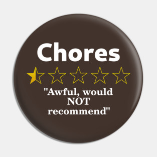 Chores Review, Half a Star, Awful Pin
