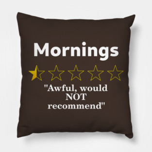 Mornings Review, Half a Star, Awful Pillow