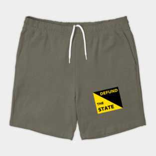 Defund The State - Anarcho-Capitalism Flag Shorts