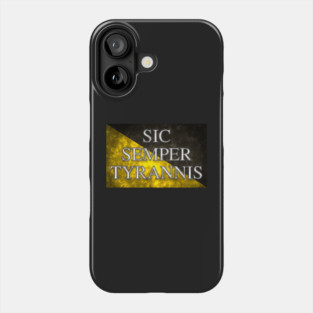 Sic Semper Tyrannis - Anarcho Capitalism Flag Phone Case