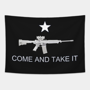 Texas Style "Come and Take It" - AR-15 Tapestry