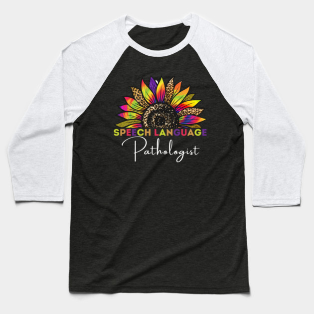 Speech Language Pathologist SLP Baseball T-Shirt by The WYLD Tribe