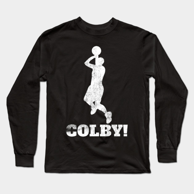 Colby Basketball Shot Long Sleeve T-Shirt by belownormal