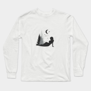 Forest Moon Woman Long Sleeve T-Shirt