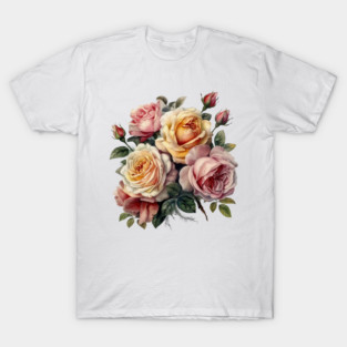 Bouquet of Vintage Roses T-Shirt