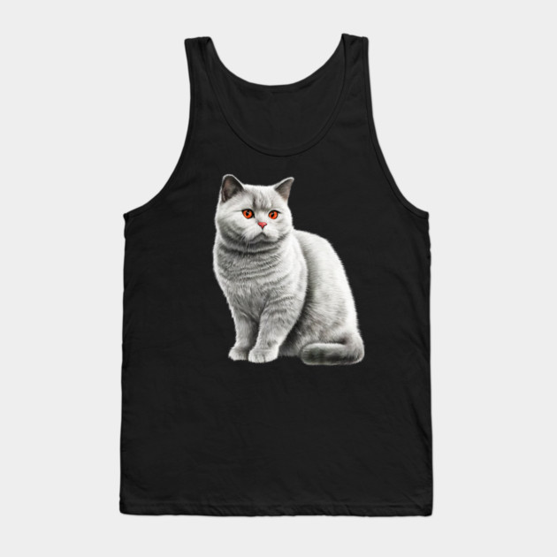 British Shorthair Cat, Love British Shorthair Cats Tank Top by logiamerch
