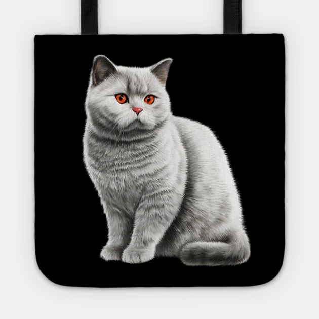 British Shorthair Cat, Love British Shorthair Cats Tote by logiamerch