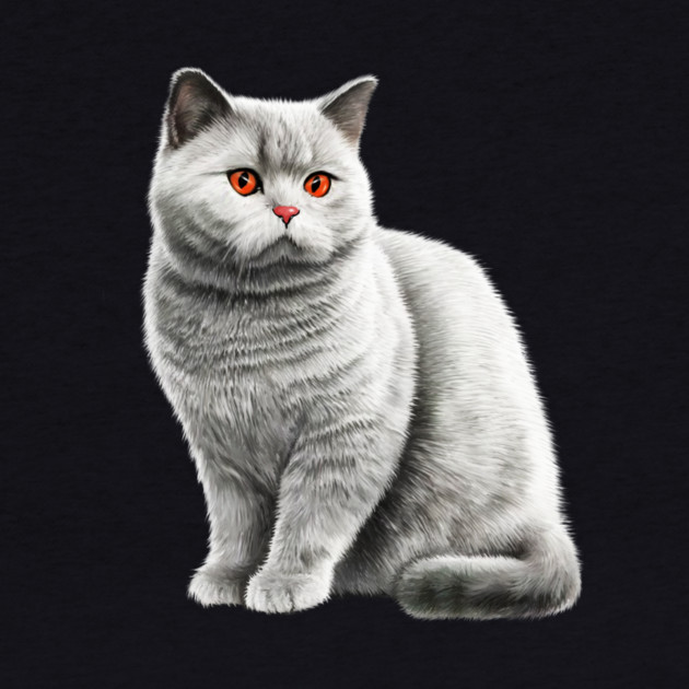 British Shorthair Cat, Love British Shorthair Cats by logiamerch