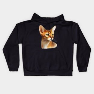 Abyssinian cat, Cat Lover Kids Hoodie