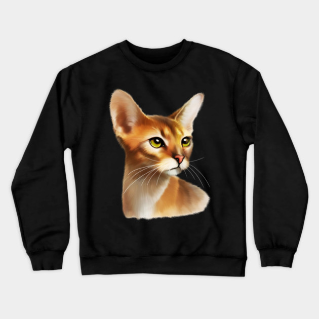 Abyssinian cat, Cat Lover Crewneck Sweatshirt by logiamerch