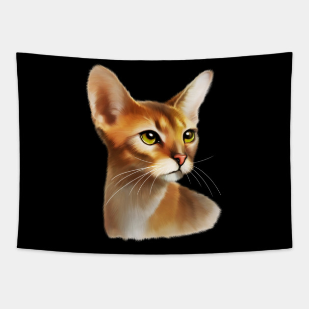 Abyssinian cat, Cat Lover Tapestry by logiamerch