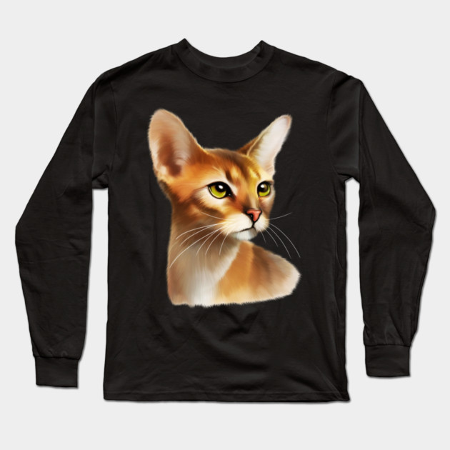 Abyssinian cat, Cat Lover Long Sleeve T-Shirt by logiamerch