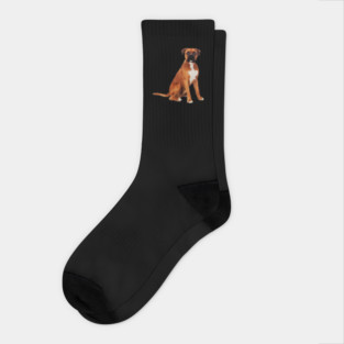Boxer Dog, Brown Boxer Dog Lover Socks