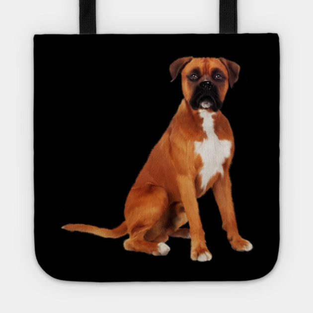 Boxer Dog, Brown Boxer Dog Lover Tote by logiamerch