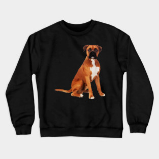 Boxer Dog, Brown Boxer Dog Lover Crewneck Sweatshirt