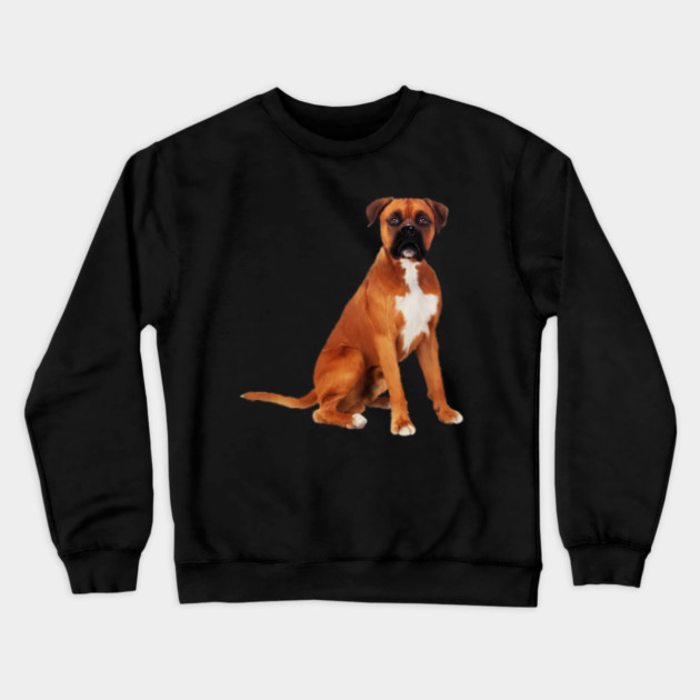 Boxer Dog, Brown Boxer Dog Lover Crewneck Sweatshirt by logiamerch