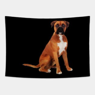 Boxer Dog, Brown Boxer Dog Lover Tapestry