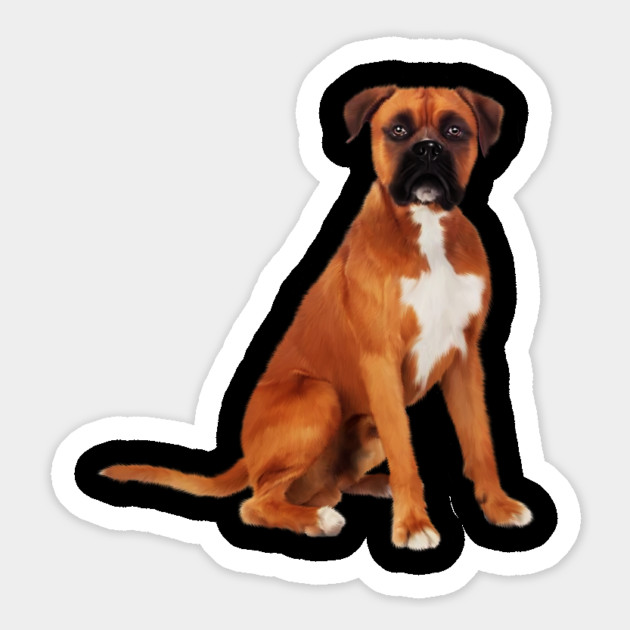 Boxer Dog, Brown Boxer Dog Lover Magnet by logiamerch