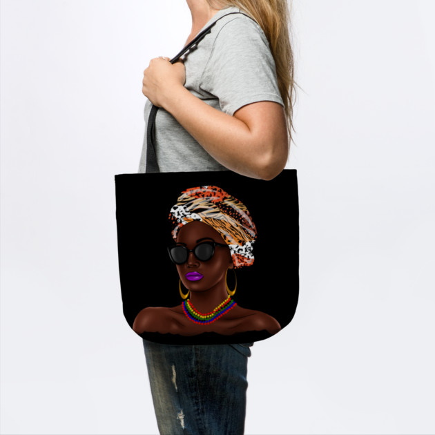 African Melanin Woman, African Pattern, Black Beauty by logiamerch