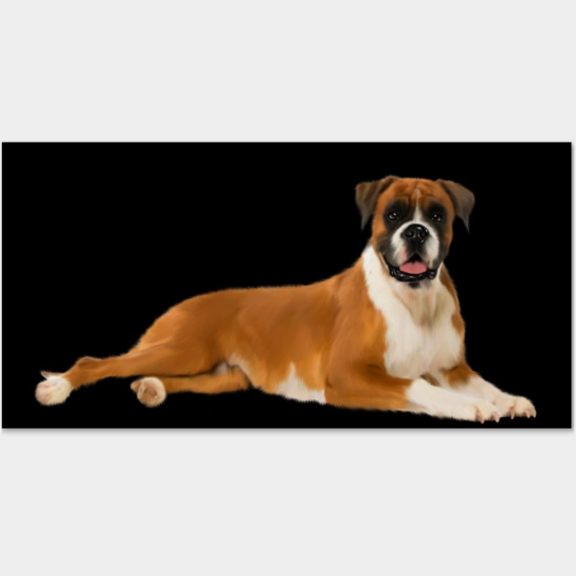Boxer Dog , Love Boxer Dogs Wall Art by logiamerch