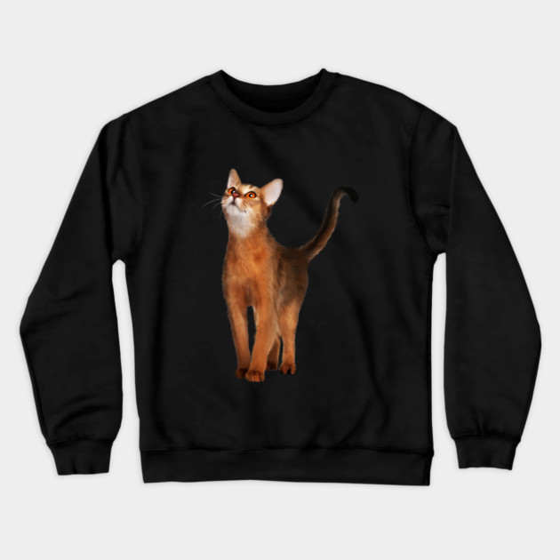 Abyssinian cat, Cat Lover Crewneck Sweatshirt by logiamerch