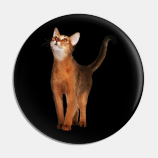 Abyssinian cat, Cat Lover Pin