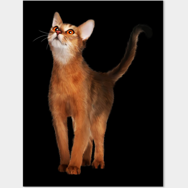 Abyssinian cat, Cat Lover Wall Art by logiamerch