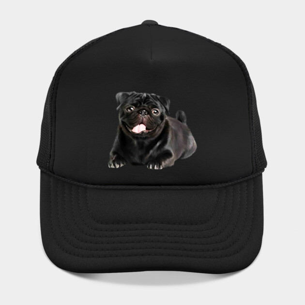 Black Pug Dog, Love Pug Dogs by logiamerch
