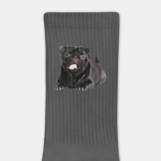 Black Pug Dog, Love Pug Dogs by logiamerch